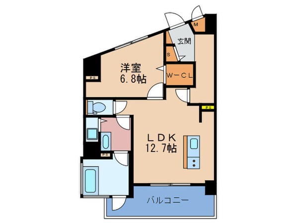 トライエスタ梅北の物件間取画像